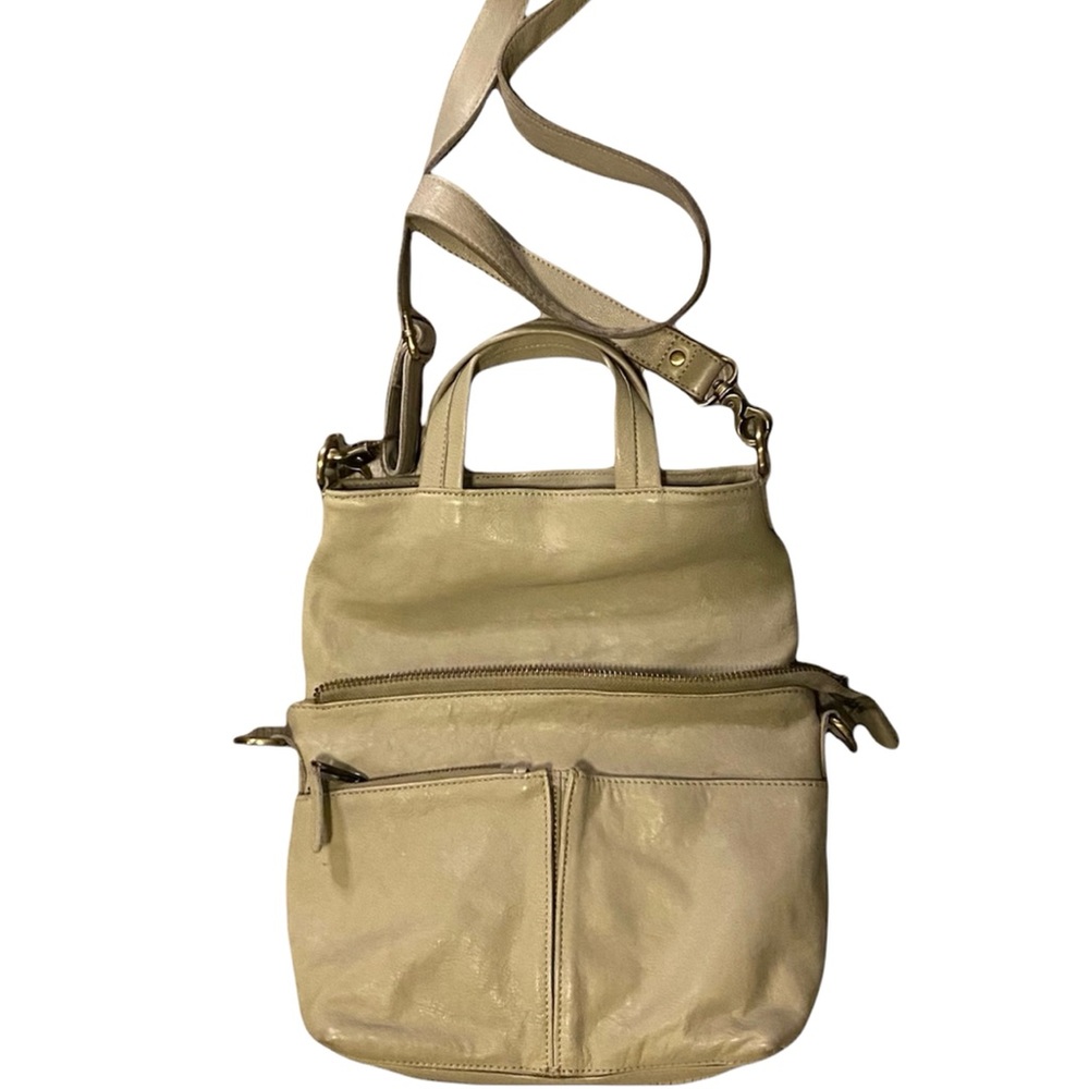 CUT N PASTE LOS ANGELES Covertible Crossbody Bag/ Soft Olive Taupe Leather🔥❤️
